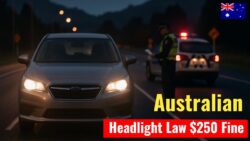 New Australian Road Law from 20 November 2025 Requires Headlights On at All Times — $250 Fine for Each Offence Confirmed